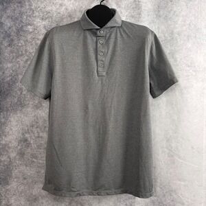 G/FORE Men's Rib Gusset Tech Piqué Polo in Gray Size Large